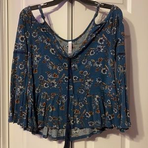 Shoulder Cut Out Long Sleeve Formal Shirt